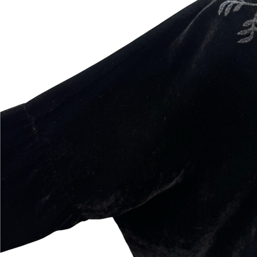 Johnny Was Antonella Velvet Tunic in Black. Size L. EUC - Picture 7 of 11